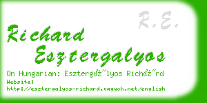 richard esztergalyos business card